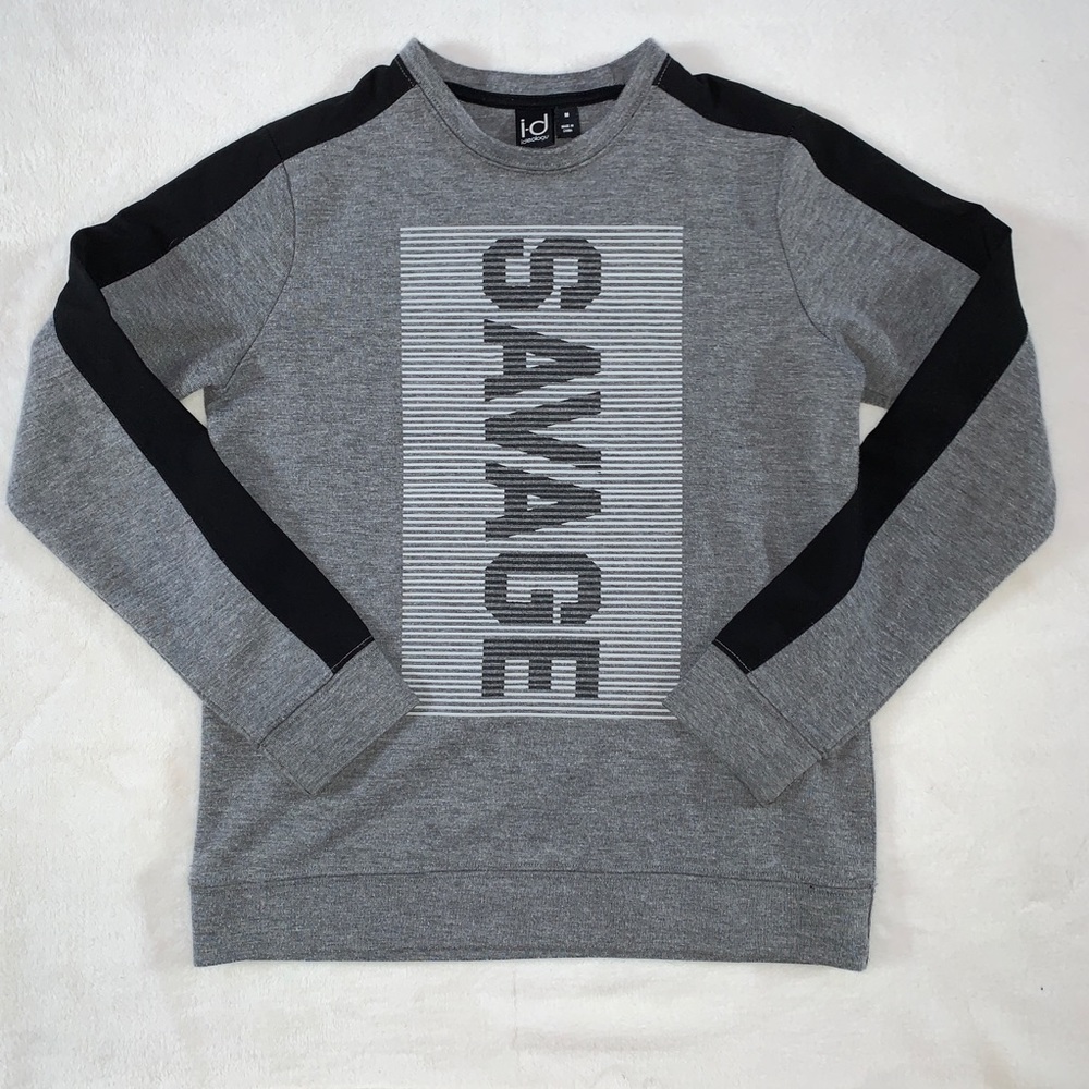 IDEOLOGY “SAVAGE” GRAY SWEATER (BOYS)
